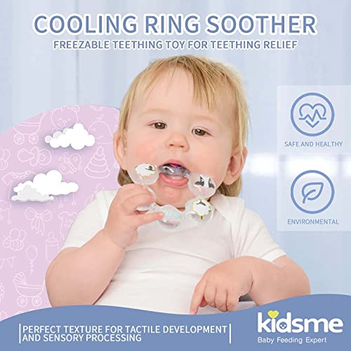 Kidsme Cooling Baby Teething Rings Freezable Infant Teethers Baby