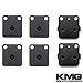 KMG 2004-2011 Yamaha YFM 350 Raptor Front + Rear Carbon Kevlar Organic NAO Brake Pads Set