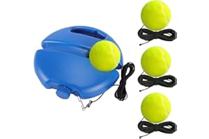 1Pcs Portable Tennis Rebounder with 3 Long Rope Balls,Tennis Trainer Set,Solo Tennis Training Equipment,Portable Tennis Train