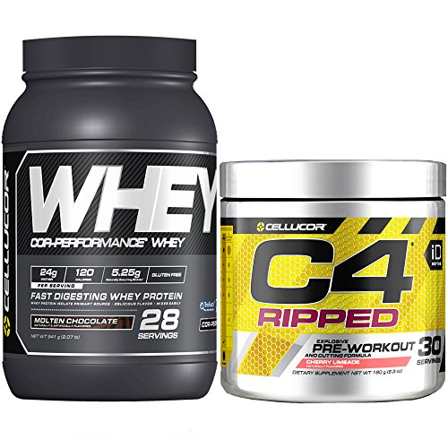 Cellucor c4 ripped pre workout powder + fat burner, che…