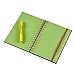 Astrobrights Twin Wire Journal, 6.5” x 8.5”, Martian Green with Fireball Fuchsia Ruled Pages, 180 Pages(99730)