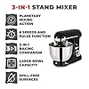 Tower-T12033-3-in-1-Stand-Mixer-with-6-Speeds-and-Pulse-Setting-1000-W-Black Tower T12033RG 3-in-1 5L Stand Mixer with 6 Speeds and Pulse Setting, 1000W, Black