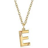 Semoya Softball Initial Necklace for Women Girls, 14K Gold Plated A-Z Letter Pendant Necklace Softball Baseball Mom Themed Jewelry Gifts