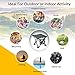 Outrav Camping Stool - Outdoor Travel Folding Small Chair - Portable Stool for Camping, Fishing, Hiking, Gardening, & Beach - Heavy Duty, Lightweight Easy to Carry Camping Seat with Carry Bag (Black)