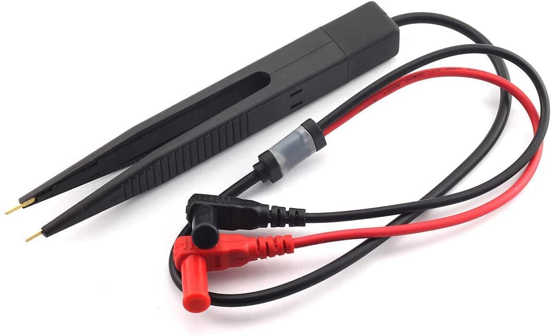 Fasizi Precision SMD Chip Component Test Probe LCR Bridge Inductance/Capacitance/Resistance Testing Tool Multimeter Lead Wire Tweezers Inductor Tester