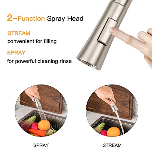 GAPPO Touch Kitchen Faucet with Pull Down Sprayer, Single Handle Smart Kitchen Sink Faucets with
