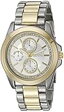 Geneva Women's FMDJM122 Two-Tone Watch with Crystal Dial Ring