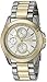 Geneva Women's FMDJM122 Two-Tone Watch with Crystal Dial Ring