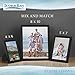 Icona Bay 5x7 Picture Frames (Black, 6 Pack), Beautifully Detailed Molding, Contemporary Picture Frame Set, Wall Mount or Table Top, Inspirations Collection