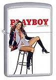 Zippo Lighter: Playboy Cover May 2006 - Satin Chrome