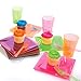 Party Essentials Hard Plastic 10-Ounce Party Cups/Drinking Glasses/Tall Tumblers, 150-Count, Assorted Neon