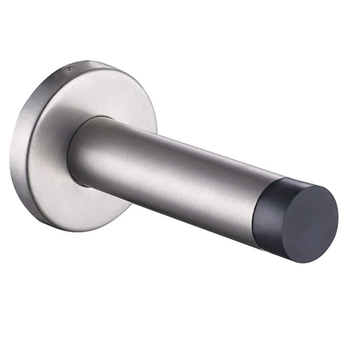 Door Stopper With Rubber End, Angle Simple SUS304 Stainless Steel Door