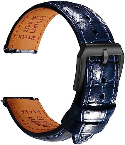 Amazon.com: Ewatchparts 21mm Leather Watch Band Strap Clasp