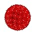 Novelty Lights, Inc. SS100-RE Commercial Grade Indoor/Outdoor Christmas Starlight Sphere, Red, 100 Light, 7.5