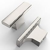 Asidrama 10 Pack Brushed Satin Nickel Kitchen Cabinet Knobs Dresser Drawer Cabinet Hardware Zinc Knobs for Dresser Drawers