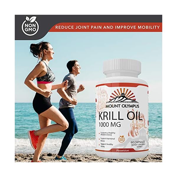 Mount Olympus Krill Oil 500mg 60 Softgel Capsules with Krill Oil