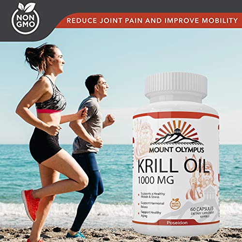 Mount Olympus Krill Oil 500mg 60 Softgel Capsules with Krill Oil