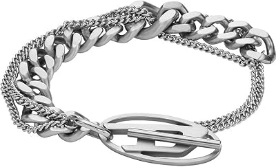 Men's Stainless Steel with Toggle clasp closure bracelet