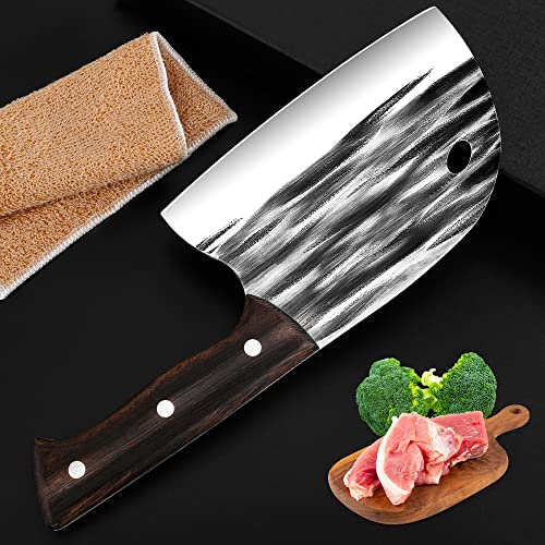 VCXOX Bone Cleaver Super Heavy Duty Meat Cleaver 5Cr15 Stianless