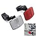 MFC PRO Kids Bike Front&Rear Reflectors Kit for Handlebar and Seatpost (RED+White) (Kit 1, W:Φ21.2~22.6/R:Φ21.2~22.6)