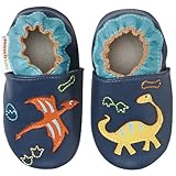 Momo Baby Infant/Toddler Dinos and Fossils Soft Sole Leather Shoes