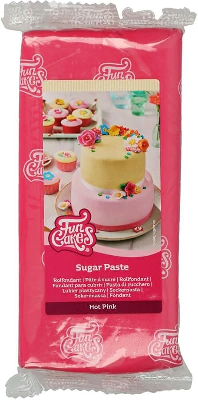 Sugar Paste Pasta de Azúcar, Hot Pink, 1 kg