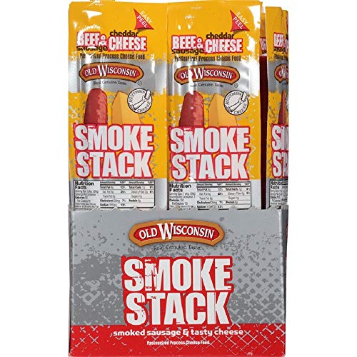 OLD WISCONSIN CHEESE, BEEF STICK AND CHEDDAR, 1-OUNCE (PACK OF 18)
