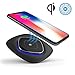 Qi Certified Wireless Charger Pad for iPhone X, 8, 8 Plus Fast Charge for Samsung, ChargeWAVE (Universally Compatible with All Qi Enabled & Samsung Devices -Black