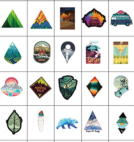 image for Feeke Wilderness Nature Stickers Outdoors Hiking Camping Travel Advent
