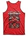 Deadpool Arms Crossed Red Heather Men's Tank Top