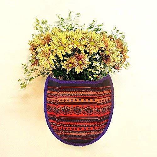 SNAIL GARDEN: 11″ Decorative Fabric Hanging Wall Planter Bag (Bohemia)