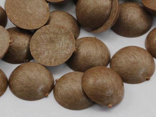 9mm Wood .WD2 Flat Back Acrylic Round Cabochons Plastic Pearl Gems For Jewelry Making Costume Making Cosplay Jewels Embelishments - 75 Pieces — image 1