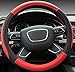 Mayco Bell Car Steering Wheel Cover 15 inch Comfort Durability Safety (Black Red)