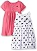 Gerber Baby Girls' 2-Pack Dress Set, Blue Whale, 4T