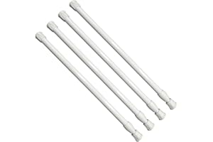 4-piece sliding door lock rod, adjustable glass door lock, window tension rod, with rubber clamp end, suitable for doors, bat