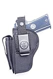 Outbags OB-29SC Nylon OWB Belt Gun Holster with Mag Pouch for Ruger SR22, Bersa Thunder UC, Beretta 9000 / PX4 Storm Compact, Cobra Patriot 45 ACP, RIA 1911 Compact, Rock Island 1911 Compact, Walther P99 Compact, and More