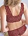 Undies Affair Women's 2 Piece Lingerie Set for Honeymoon Boudoir (Medium, Red)