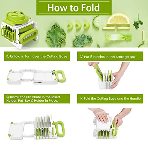 Mandoline Slicer for Kitchen Mandolin Slicing Tool Sedhoom 6 in 1