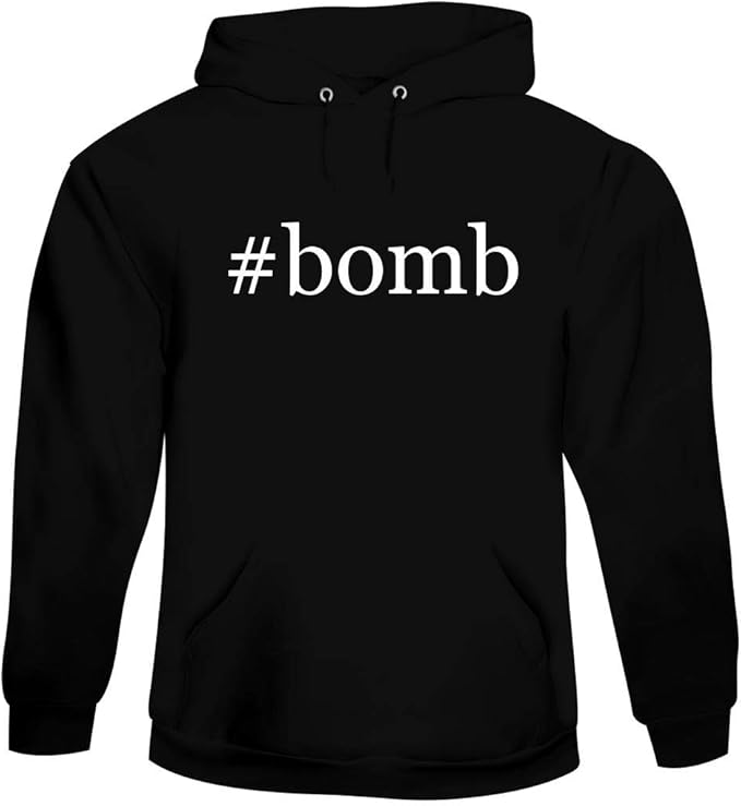 bomb Men's Hashtag Hoodie Sweatshirt Clothing