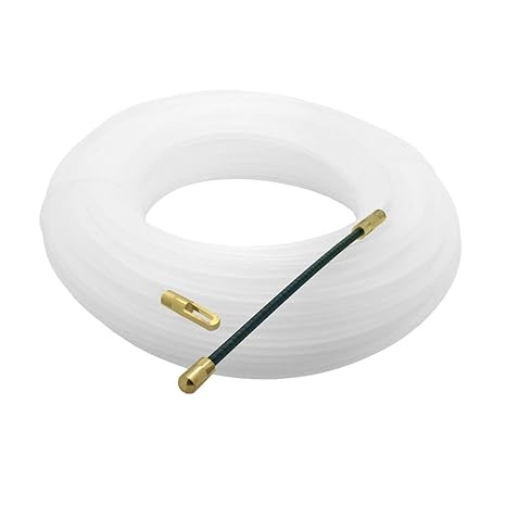Kabel-Einziehhilfe 25m mit Führungsfeder u. Öse Nylon Ø 4 mm Einziehdraht Kabel Einziehhilfe Kabeleinziehhilfe Draht ARLI 25 