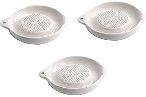 HOUDERCO 3pcs Ceramic Baby Food Milling Bowl Fruit Puree Maker Manual Vegetable Grinder Complementary Food