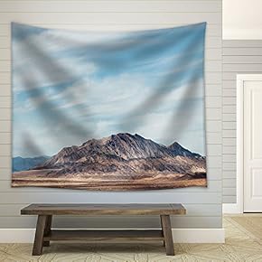 Nature Scenery of Mountain Under Blue Sky - Fabric Wall Tapestry Home Decor - 51x60 inches