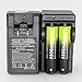 4 X 5800mAh 18650 Battery 3.7V Li-ion Rechargeable+ 2X Dual Charger for Flashlight Headlamp