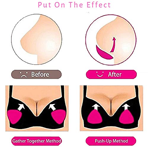 Silicone Bra Inserts Breast - Waterproof Enhancers Clear Gel BRA Inserts A to D Cup for Swimsuits & Bikini Push Up Molding Pad - Thumbnail 6