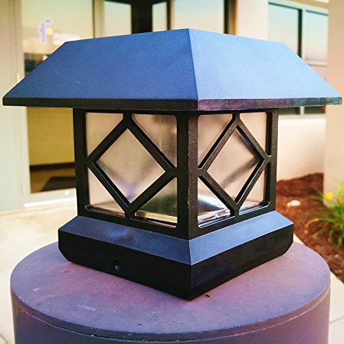 Solar Light,Post Cap Lights 4 x 4 Plus Bright 15 Lumen ... Solar Light,Post Cap Lights 4 x 4 Plus Bright 15 Lumen ...