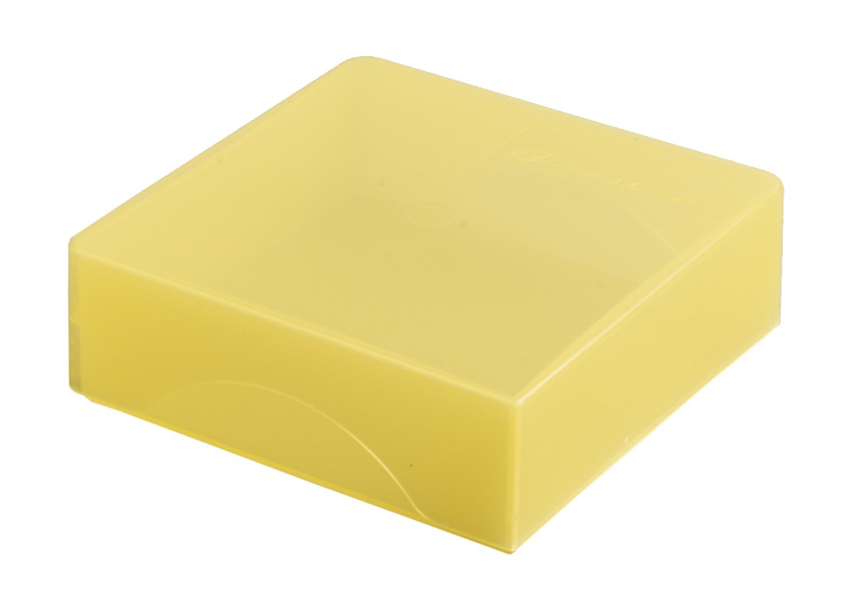 Camlab Plastics RTP/72700-Y Storage Box, Polypropylene, Height Adjustable, Yellow (Pack of 5)