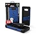 ZIZO Bolt Series for Samsung Galaxy S8 Plus Case Military Grade Drop Tested with Tempered Glass Screen Protector Holster Blue Black