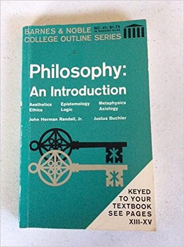 Philosophy An Introduction Barnes Noble College Outline Series