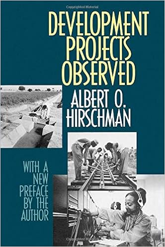 Development Projects Observed Albert O Hirschman - 