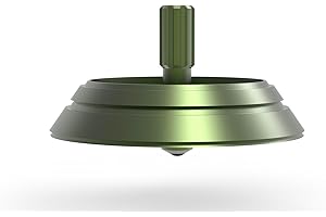 Plexity Labs Los Alamos - Metal Spinning Top - Inspired by The 1948 Los Alamos, NM UFO Incident (Green Aluminum)